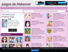 Tablet Screenshot of juegosdemakeover.com